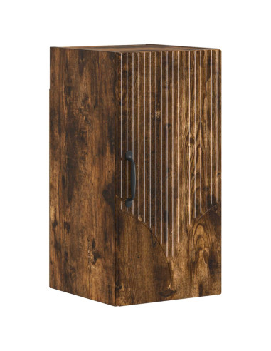 Set di armadietti da bagno in 3 pezzi HOORN Rovere Fumo