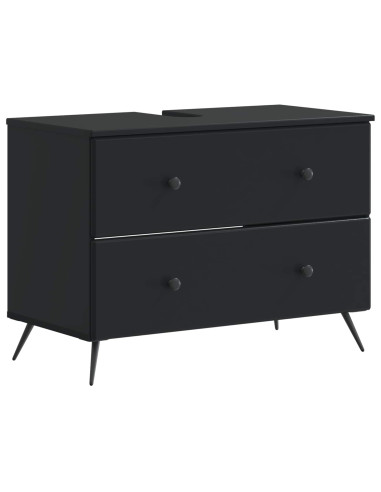 Set di armadietti da bagno in 3 pezzi BREDA Nero