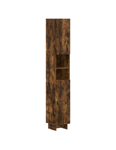 Set di armadietti da bagno in 3 pezzi EDE Rovere Fumo 2