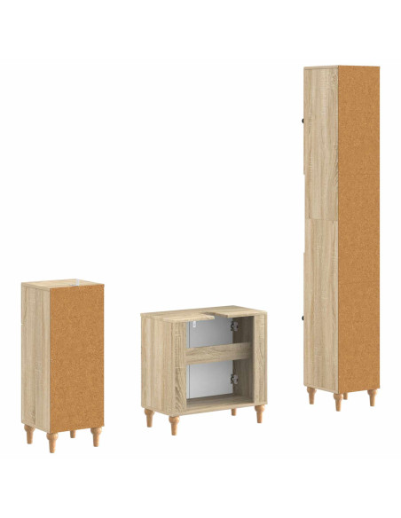 Set di armadietti da bagno in 3 pezzi ALKMAAR