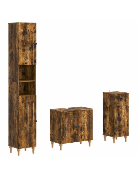 Set di armadietti da bagno in 3 pezzi ALKMAAR