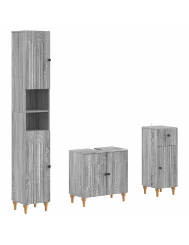 Set di armadietti da bagno in 3 pezzi ALKMAAR