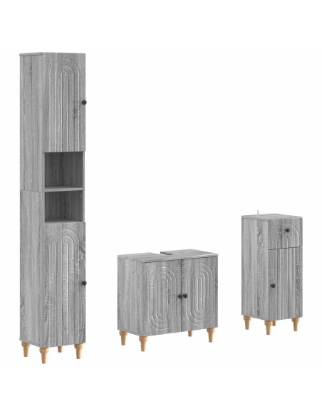 Set di armadietti da bagno in 3 pezzi ALKMAAR