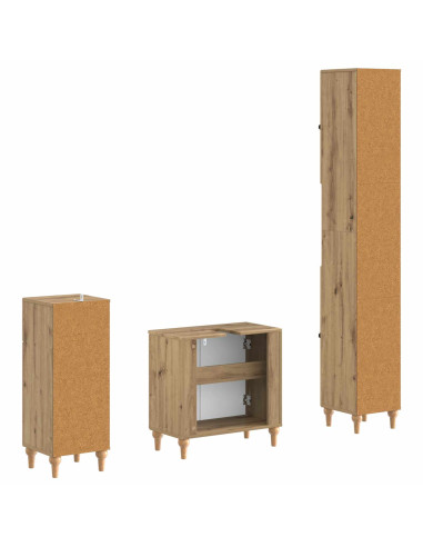 Set di armadietti da bagno in 3 pezzi ALKMAAR