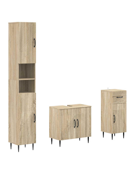 Set di armadietti da bagno in 3 pezzi HAARLEM