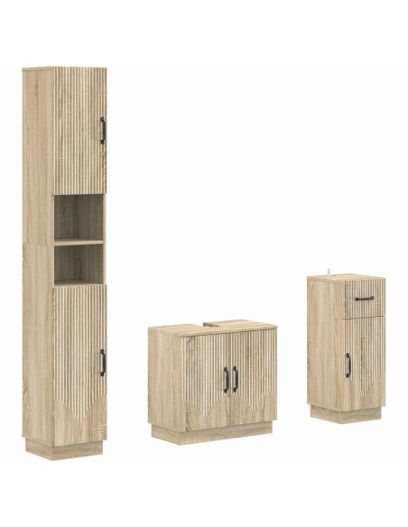 Set di armadietti da bagno in 3 pezzi HOORN