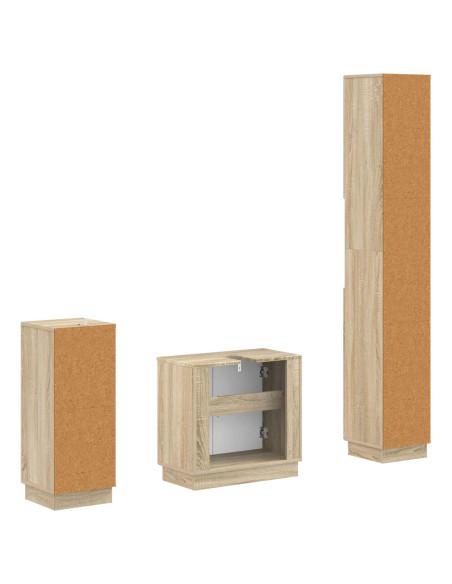 Set di armadietti da bagno in 3 pezzi HOORN