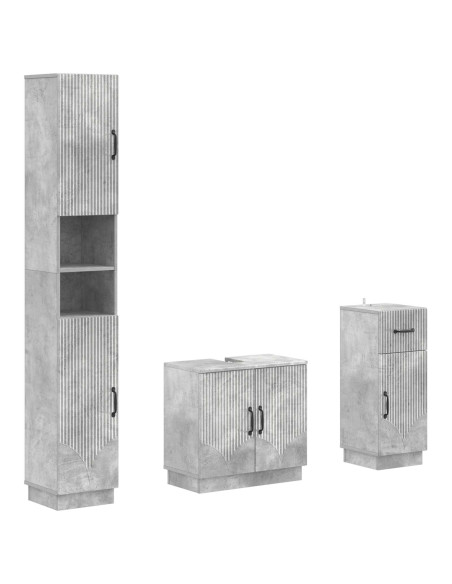 Set di armadietti da bagno in 3 pezzi HOORN