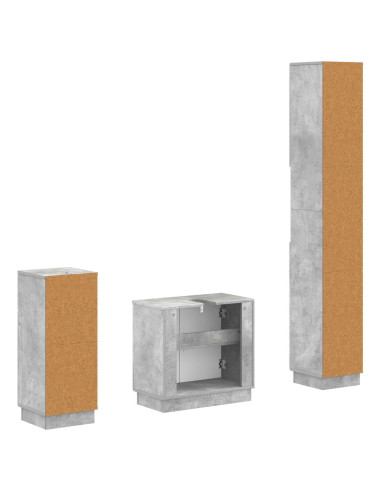 Set di armadietti da bagno in 3 pezzi HOORN