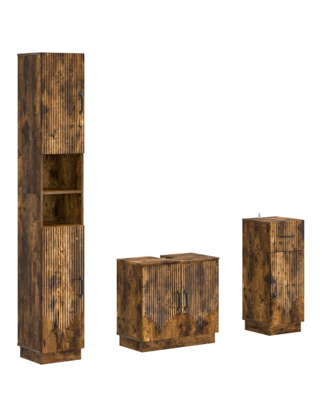 Set di armadietti da bagno in 3 pezzi HOORN