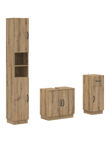 Set di armadietti da bagno in 3 pezzi HOORN