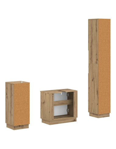 Set di armadietti da bagno in 3 pezzi HOORN