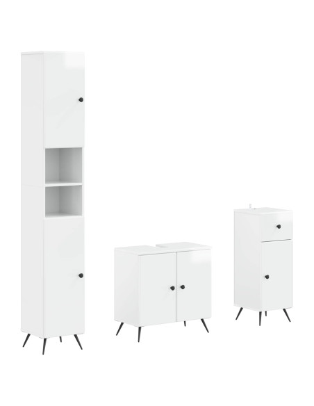 Set di armadietti da bagno in 3 pezzi BREDA
