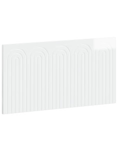 Testiera da Muro ALKMAAR Bianco Lucido Legno ingegnerizzato