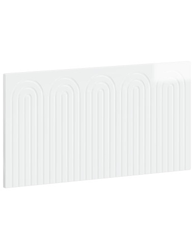 Testiera da Muro ALKMAAR Bianco Lucido Legno ingegnerizzato
