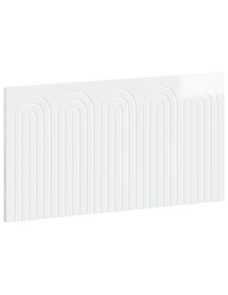 Testiera da Muro ALKMAAR Bianco Lucido Legno ingegnerizzato