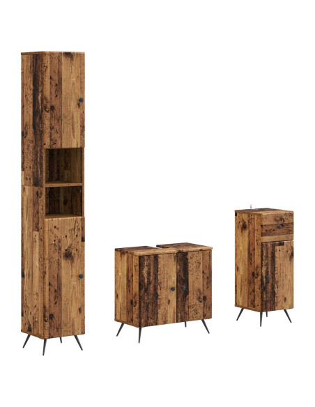 Set di armadietti da bagno in 3 pezzi BREDA