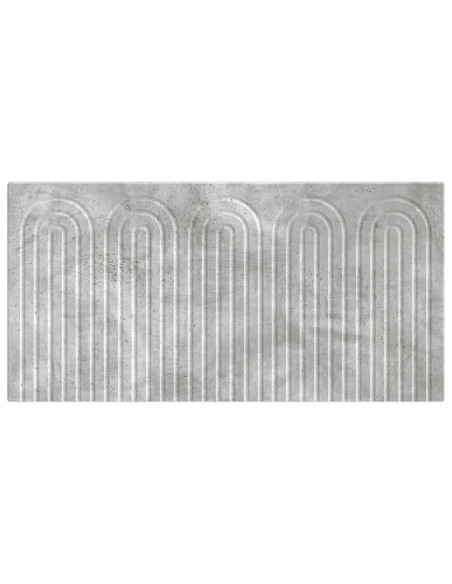 Testiera da Muro ALKMAAR Grigio Cemento Legno ingegnerizzato