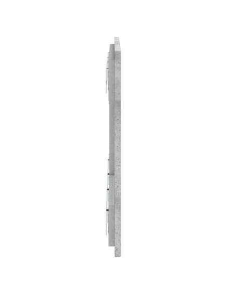 Testiera da Muro ALKMAAR Grigio Cemento Legno ingegnerizzato