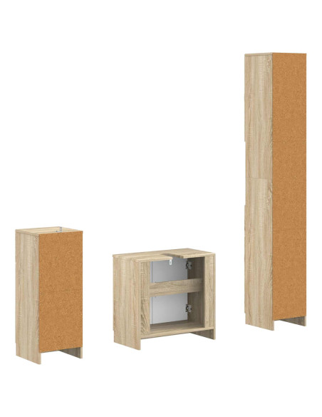 Set di armadietti da bagno in 3 pezzi UTRECHT