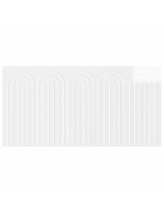 Testiera da Muro ALKMAAR Bianco Lucido Legno ingegnerizzato 2