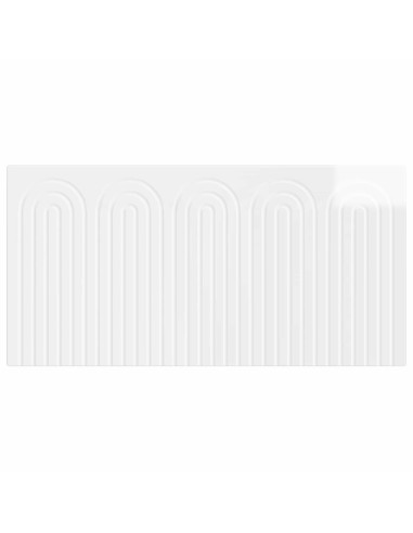 Testiera da Muro ALKMAAR Bianco Lucido Legno ingegnerizzato