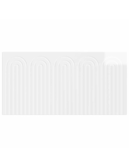 Testiera da Muro ALKMAAR Bianco Lucido Legno ingegnerizzato