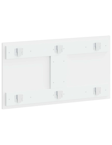 Testiera da Muro ALKMAAR Bianco Lucido Legno ingegnerizzato