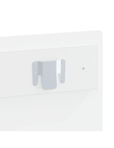 Testiera da Muro ALKMAAR Bianco Lucido Legno ingegnerizzato