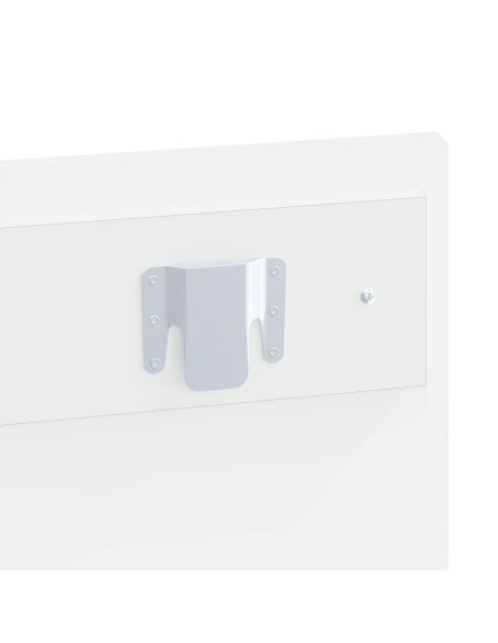 Testiera da Muro ALKMAAR Bianco Lucido Legno ingegnerizzato