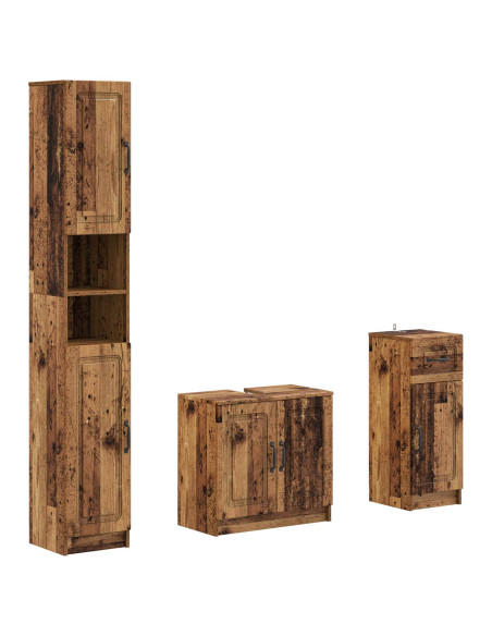 Set di armadietti da bagno in 3 pezzi UTRECHT