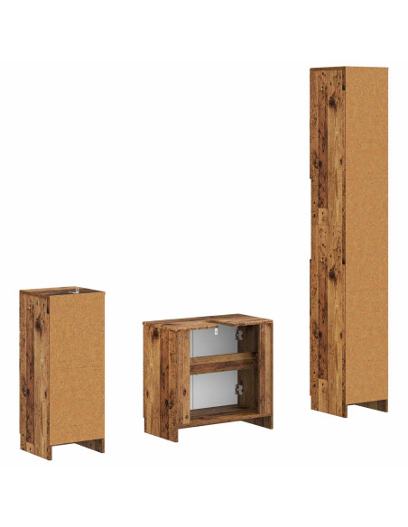 Set di armadietti da bagno in 3 pezzi UTRECHT