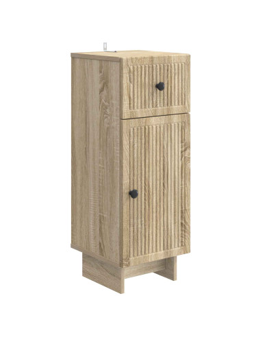 Set di Mobili da Bagno da 4 Pezzi EDE Rovere Sonoma