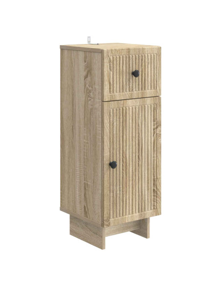 Set di Mobili da Bagno da 4 Pezzi EDE Rovere Sonoma