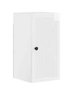 Set di Mobili da Bagno da 4 Pezzi EDE Bianco Lucido 2