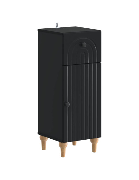 Set di Mobili da Bagno da 4 Pezzi ALKMAAR Nero