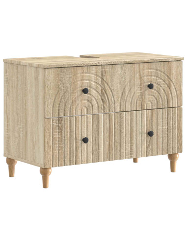 Set di Mobili da Bagno da 4 Pezzi ALKMAAR Rovere Sonoma