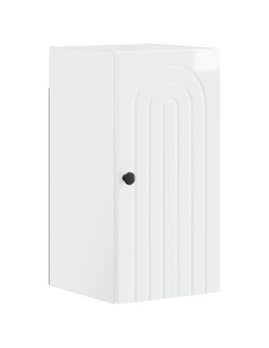 Set di Mobili da Bagno da 4 Pezzi ALKMAAR Bianco Lucido