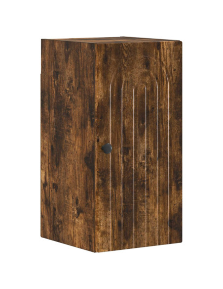 Set di Mobili da Bagno da 4 Pezzi ALKMAAR Rovere Fumo