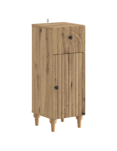 Set di Mobili da Bagno da 4 Pezzi ALKMAAR Rovere Artigianale