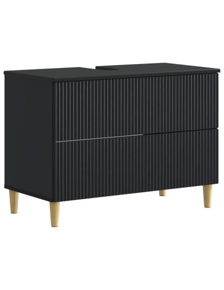 Set di Mobili da Bagno da 4 Pezzi ARNHEM Nero