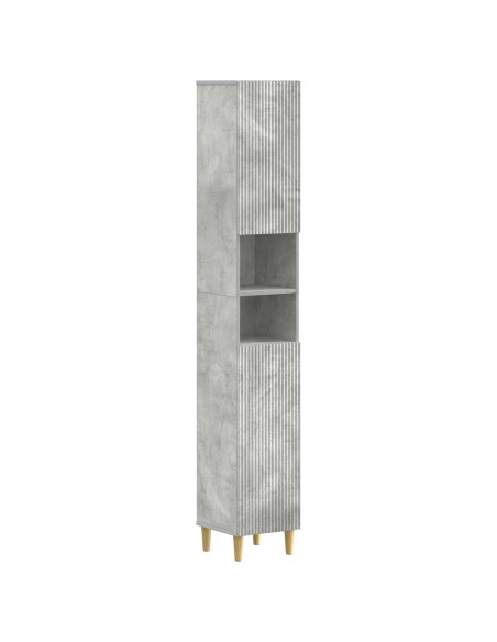 Set di Mobili da Bagno da 4 Pezzi ARNHEM Grigio Cemento