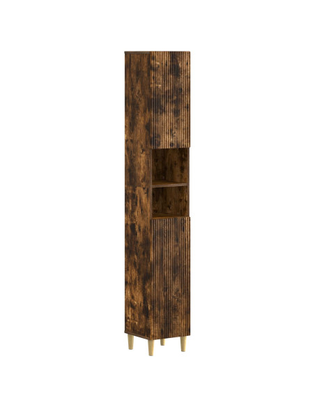 Set di Mobili da Bagno da 4 Pezzi ARNHEM Rovere Fumo