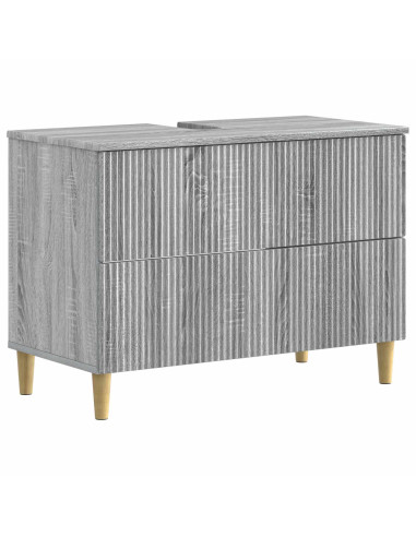 Set di Mobili da Bagno da 4 Pezzi ARNHEM Sonoma grigio