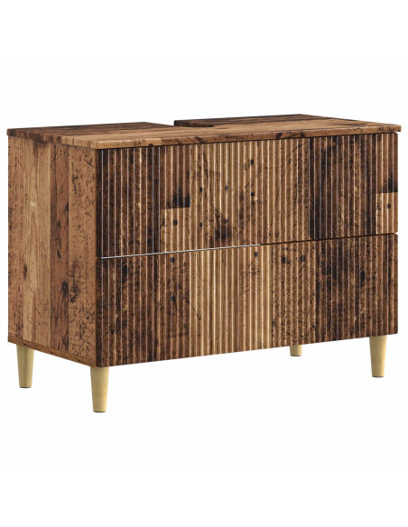 Set di Mobili da Bagno da 4 Pezzi ARNHEM Legno antico