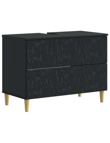Set di Mobili da Bagno da 4 Pezzi DELFT Nero