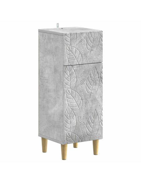 Set di Mobili da Bagno da 4 Pezzi DELFT Grigio Cemento