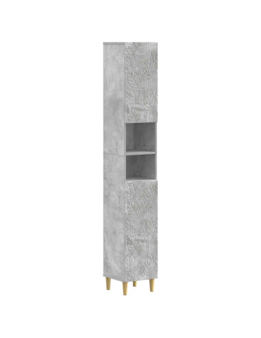 Set di Mobili da Bagno da 4 Pezzi DELFT Grigio Cemento