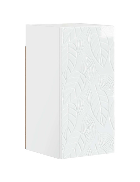 Set di Mobili da Bagno da 4 Pezzi DELFT Bianco Lucido