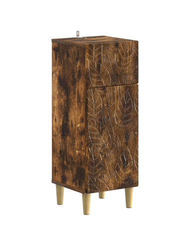 Set di Mobili da Bagno da 4 Pezzi DELFT Rovere Fumo